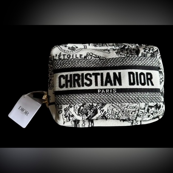 NEW w/Dior Dust Bag & Heay Duty Dior Box Christian Dior GWP Embroidered Clutch - Picture 3 of 14